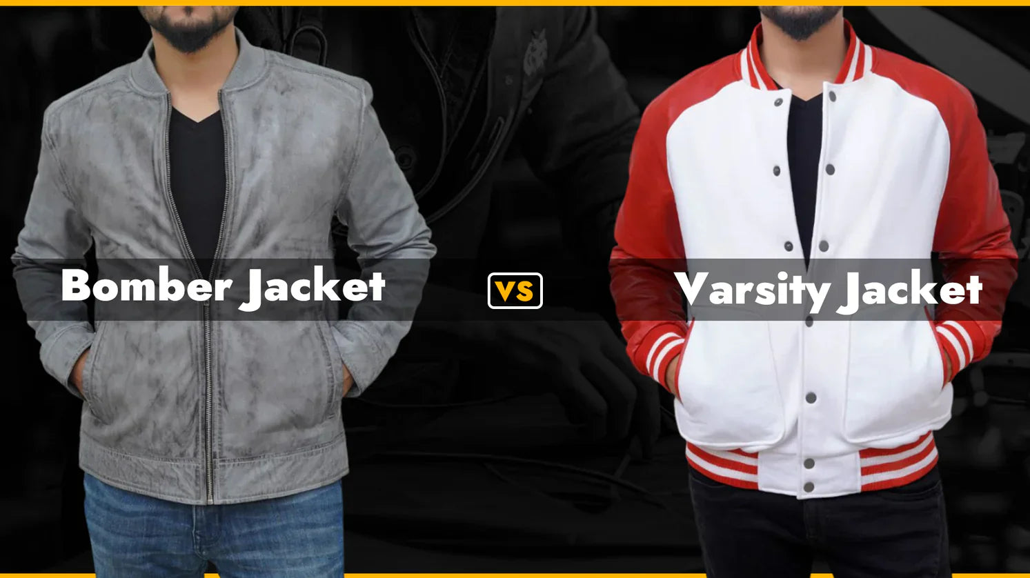 Bomber Jacket vs Varsity Jacket