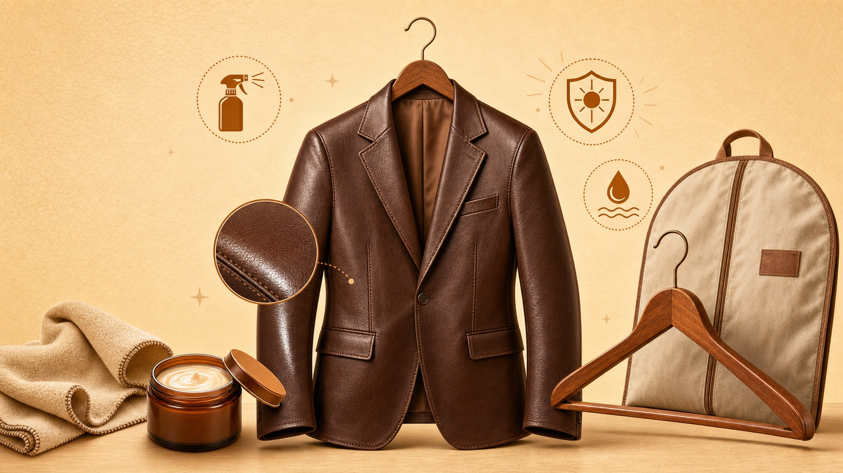 How to Care for a Leather Blazer Without Losing Its Shape or Clean Finish