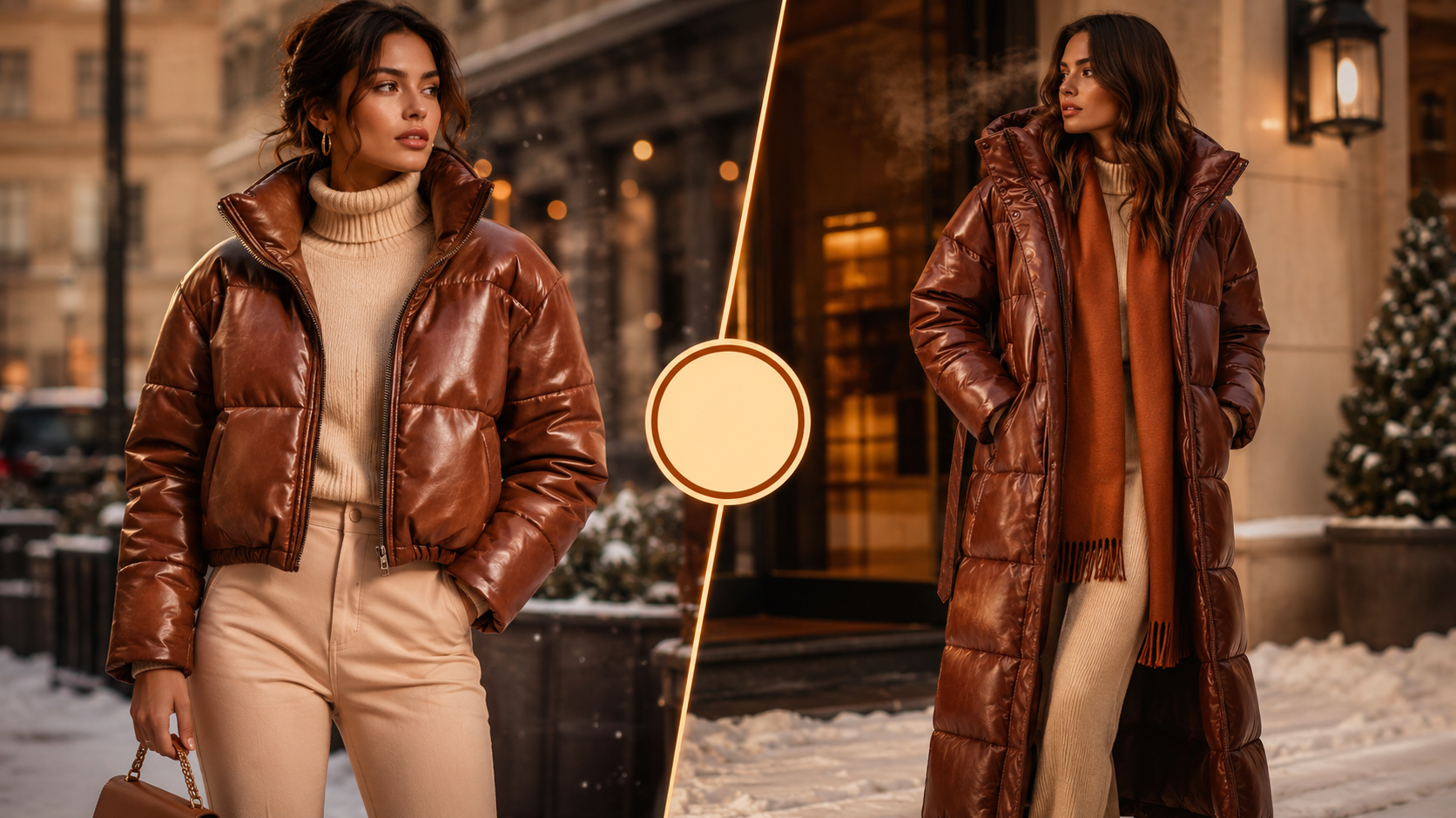 Leather Puffer Jacket vs Puffer Coat Which Length Keeps You Warmer