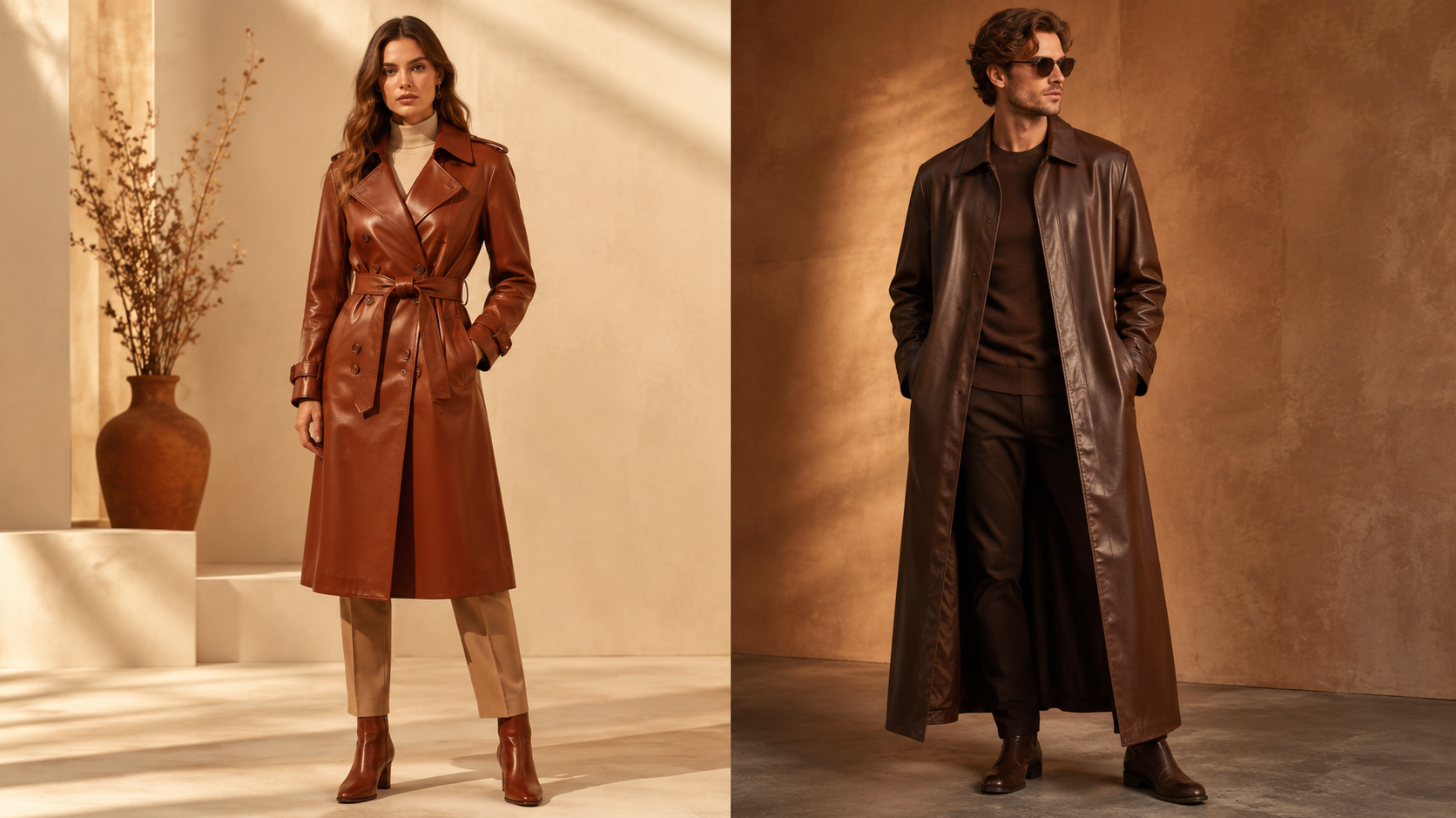 Leather Trench Coat vs Leather Duster Key Differences in Length, Shape and Everyday Use