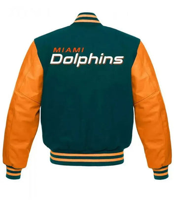 Letterman Miami Dolphins Varsity Jacket - NFL