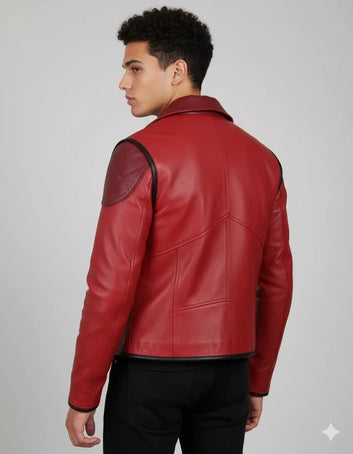 Arcane VI Red Cosplay Leather Jacket