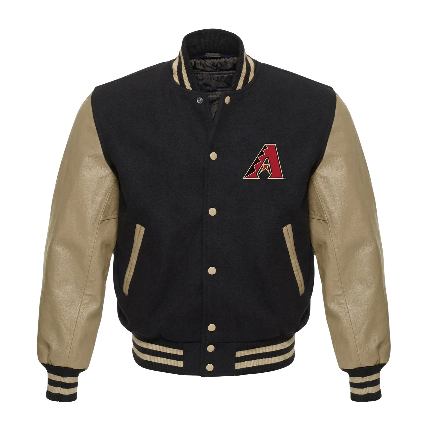 MLB Men's Arizona Diamondbacks Black Varsity Jacket
