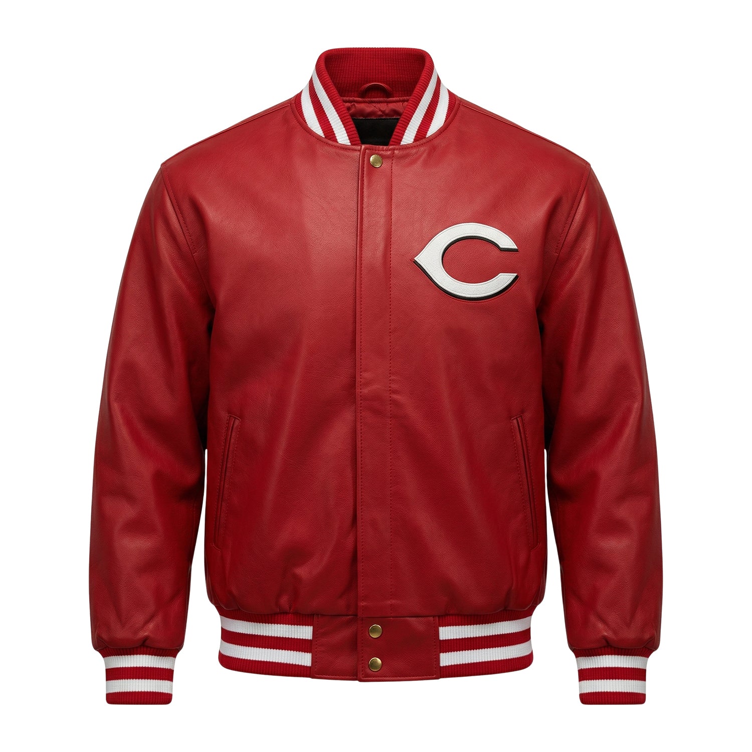 MLB Men's Cincinnati Reds Red Varsity Jacket