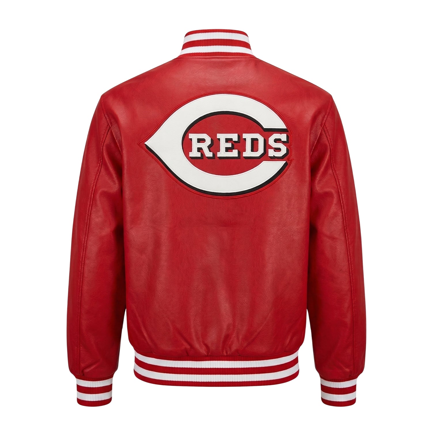 MLB Men's Cincinnati Reds Red Varsity Jacket (Back)
