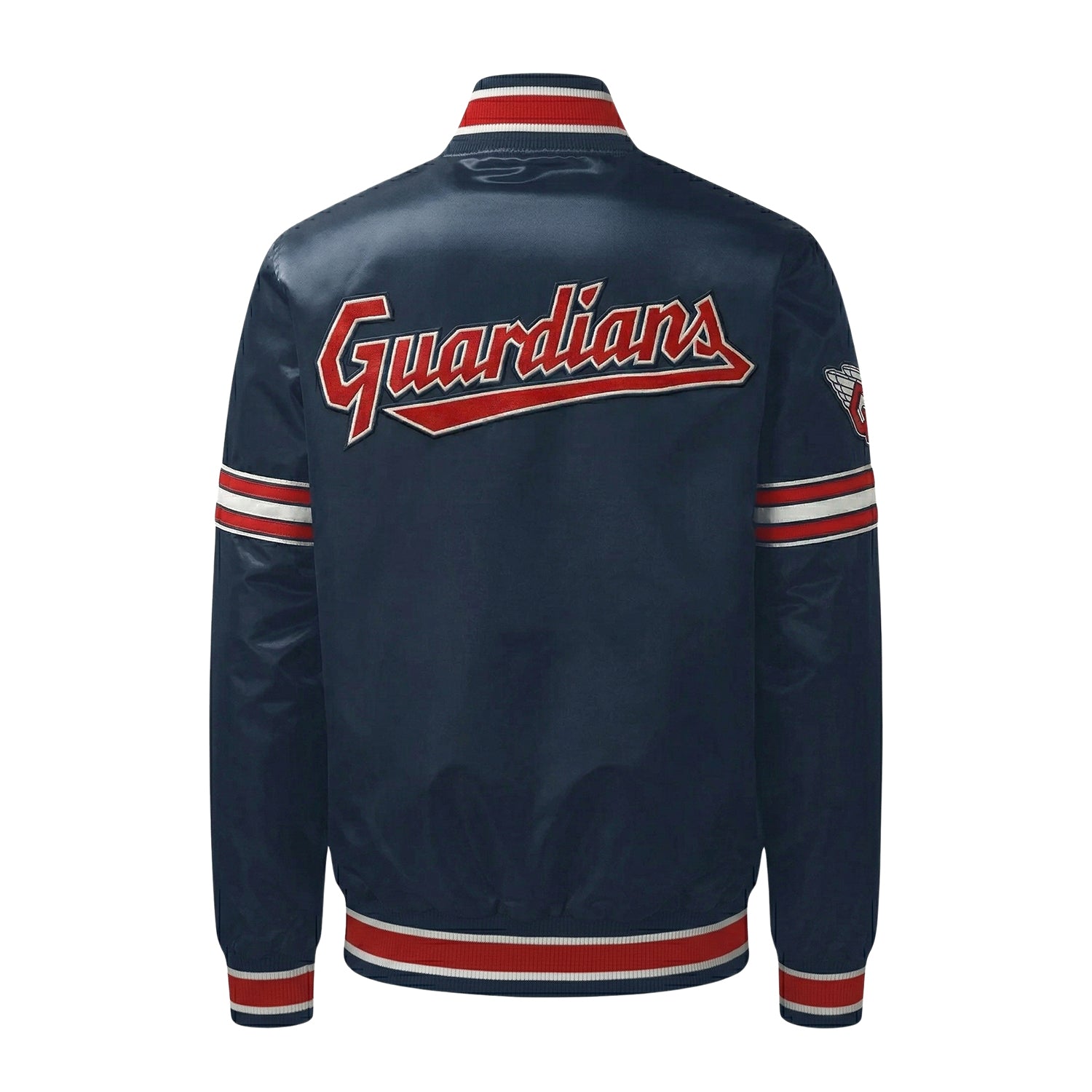MLB Men's Cleveland Guardians Navy Varsity Jacket (Back)