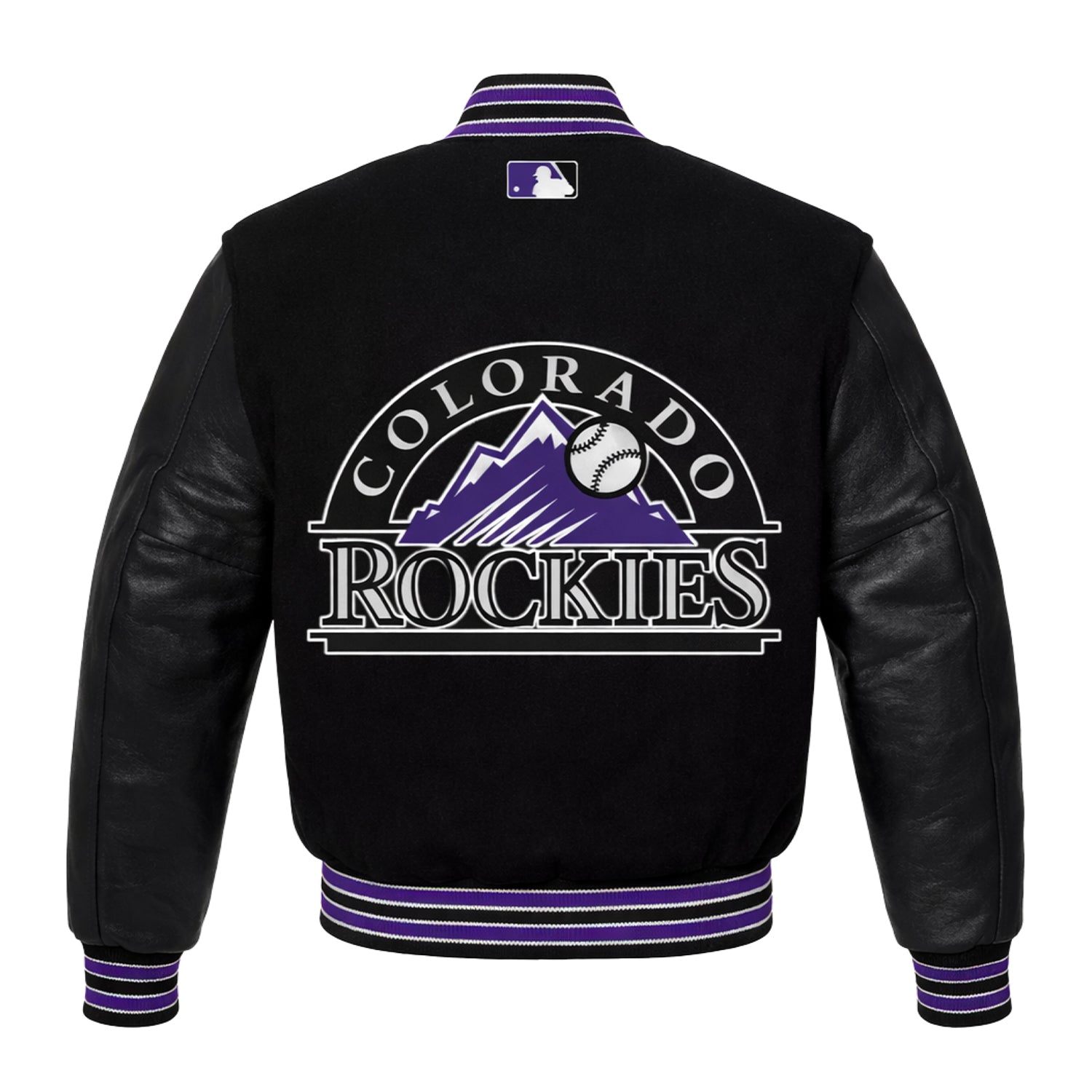 MLB Men's Colorado Rockies Varsity Jacket (Back)