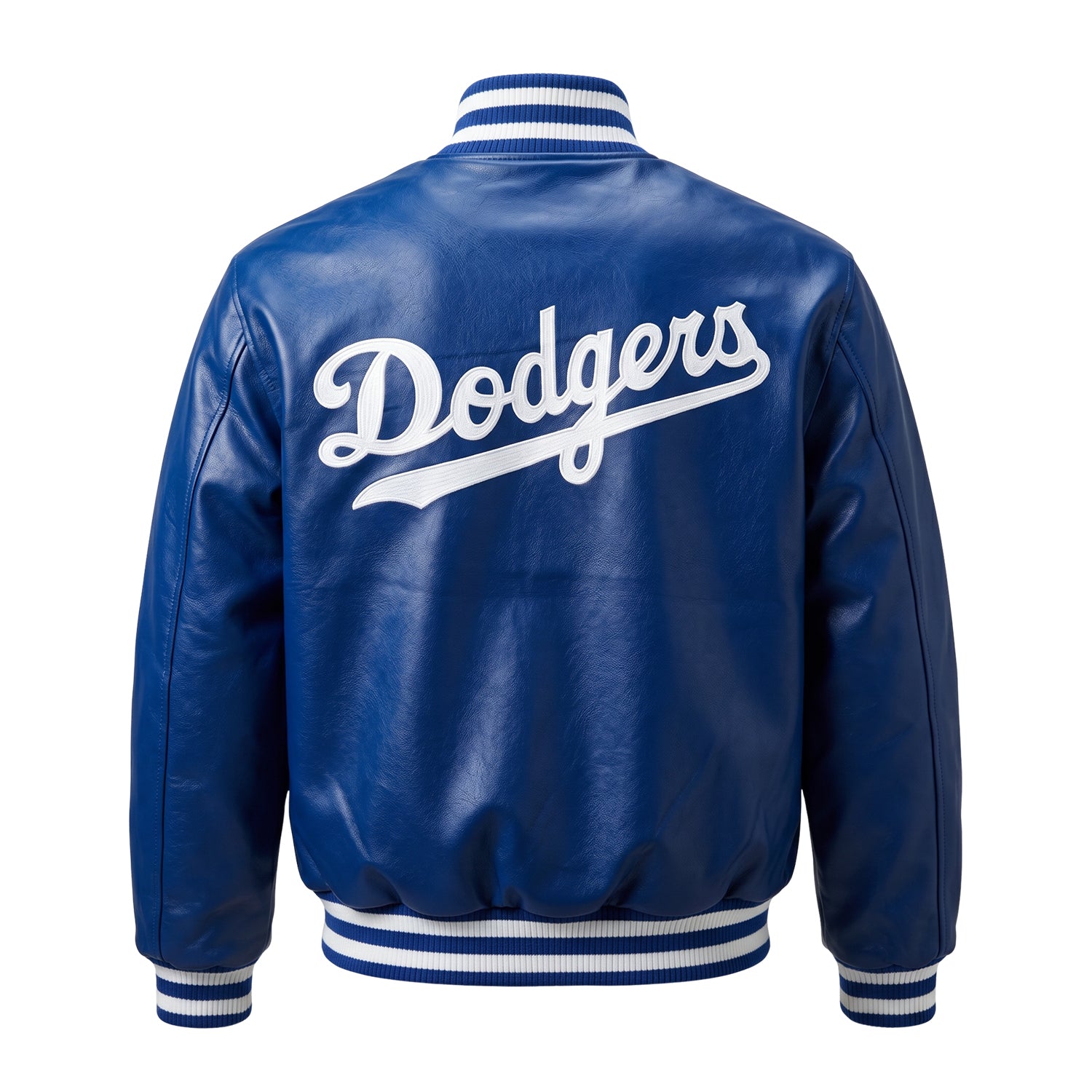 MLB Men's Los Angeles Dodgers Classic Blue Varsity Jacket (Back)