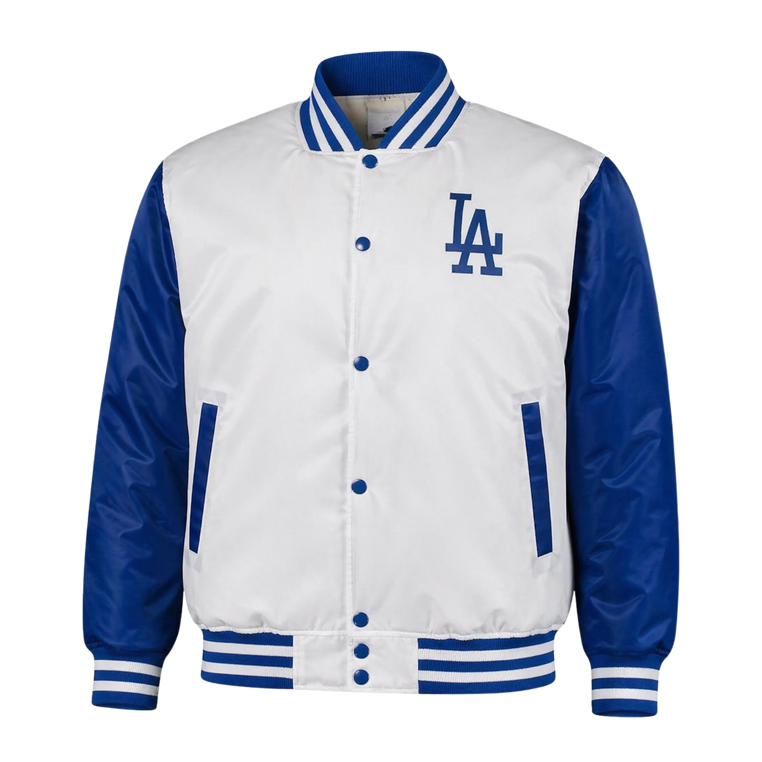 MLB Men's Los Angeles Dodgers White Varsity Jacket