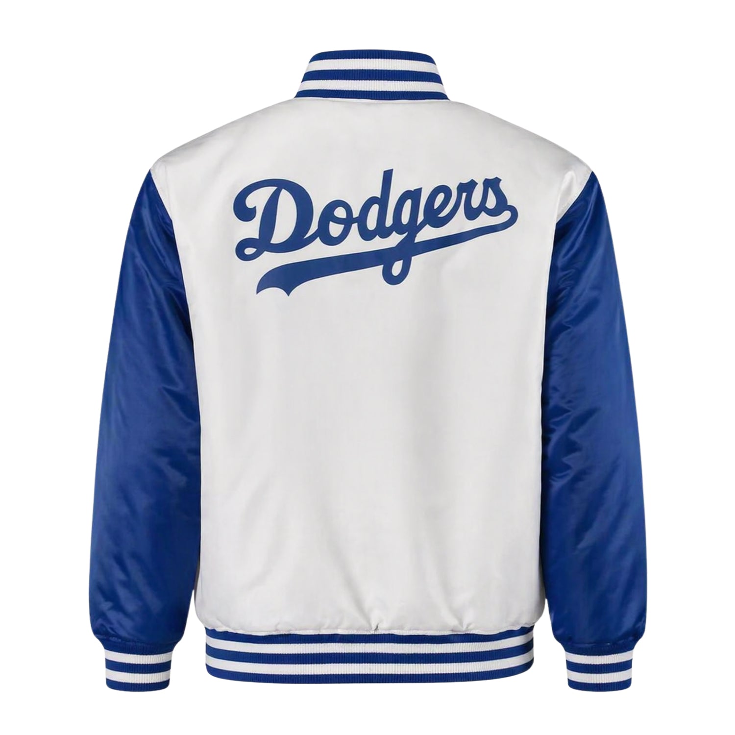 MLB Men's Los Angeles Dodgers White Varsity Jacket (Back)