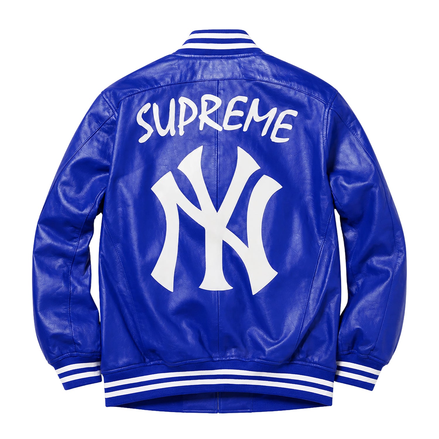 MLB Men's New York Yankees Royal Blue Varsity Jacket (Back)