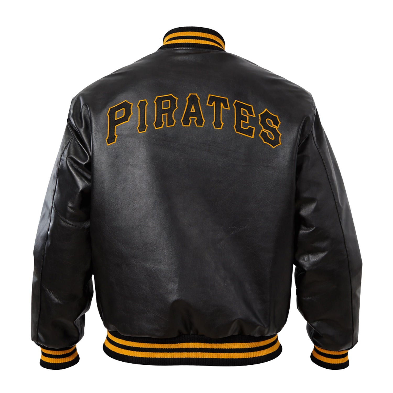 MLB Men's Pittsburgh Pirates Black Varsity Jacket (Back)