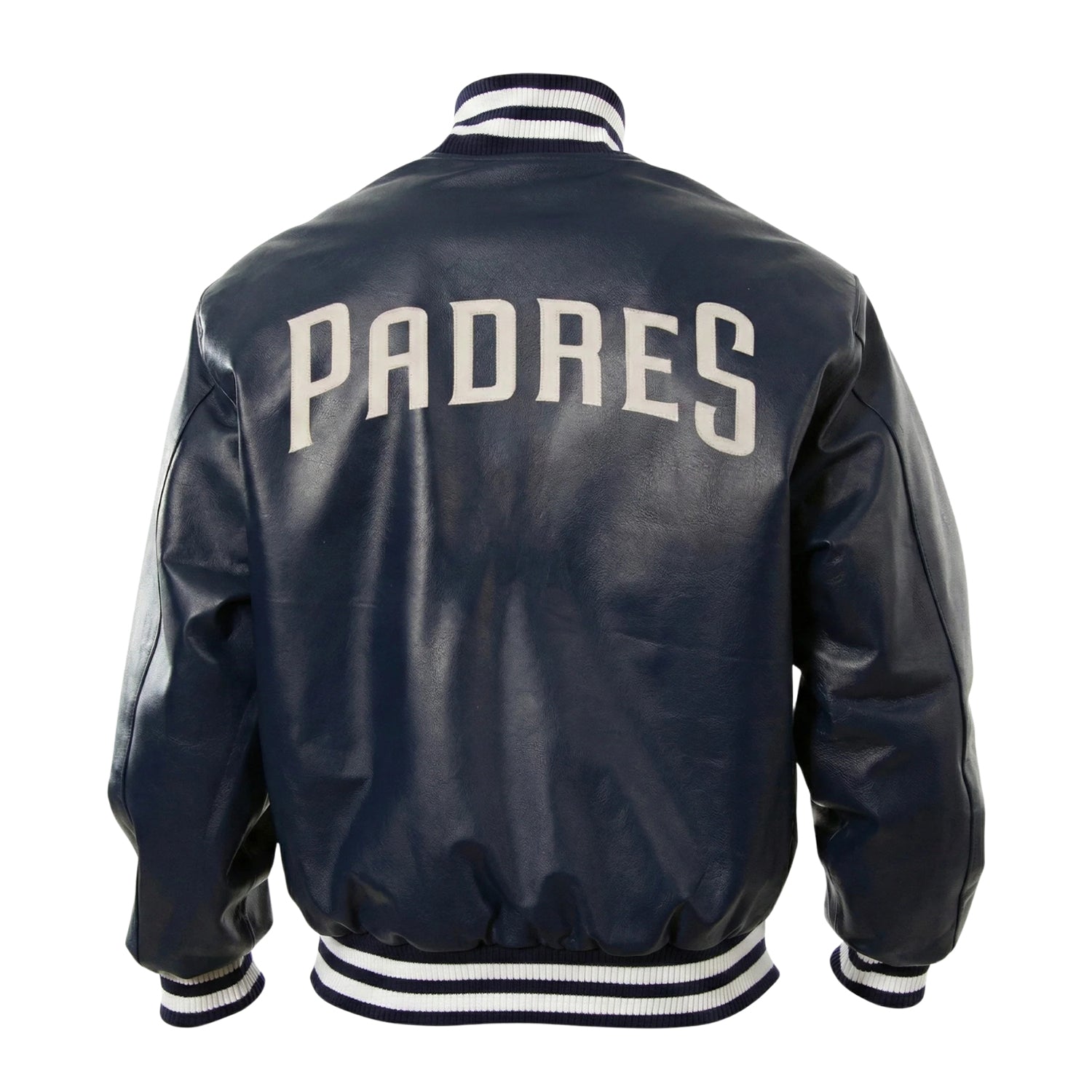 MLB Men's San Diego Padres Navy Varsity Jacket (Back)