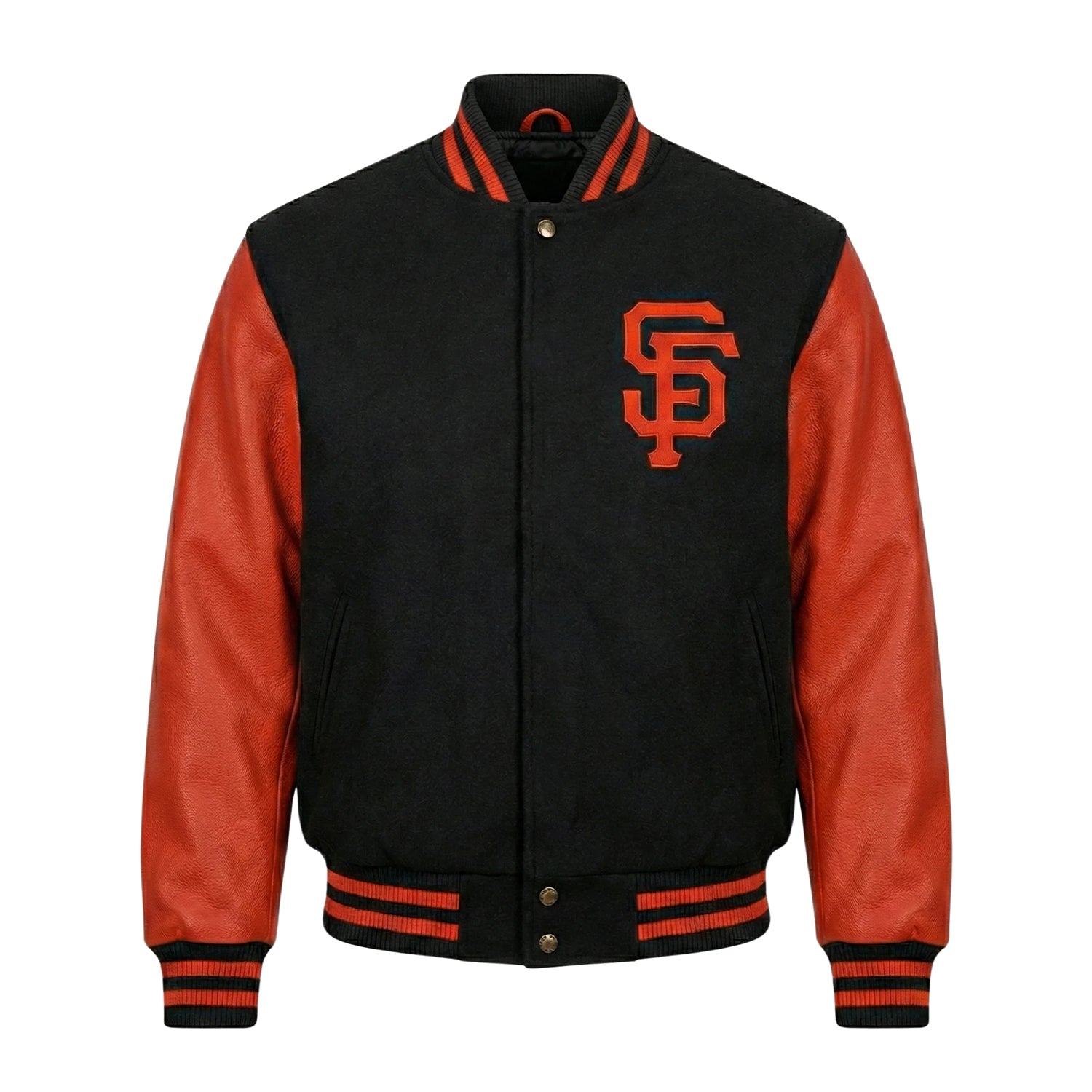 MLB Men's San Francisco Giants Black Premium Varsity Jacket