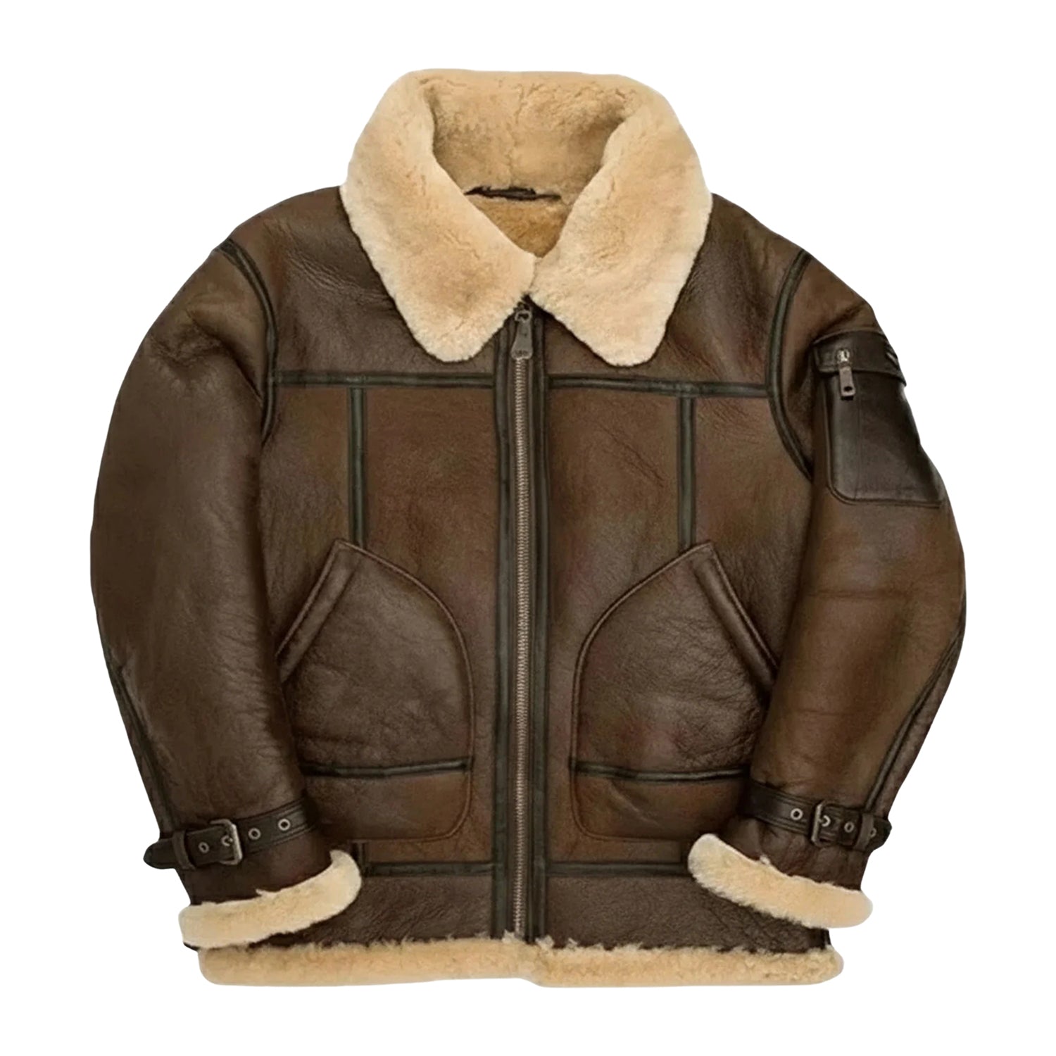 Men's B3 Flight Real Fur Shearling Jacket