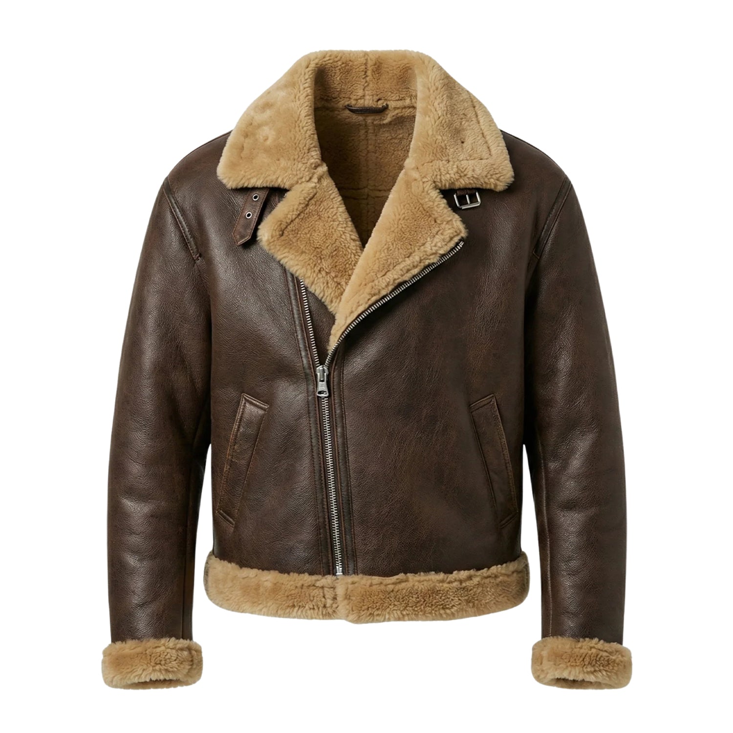 Men's B3 Flight Shearling Fur Lining Shearling Jacket