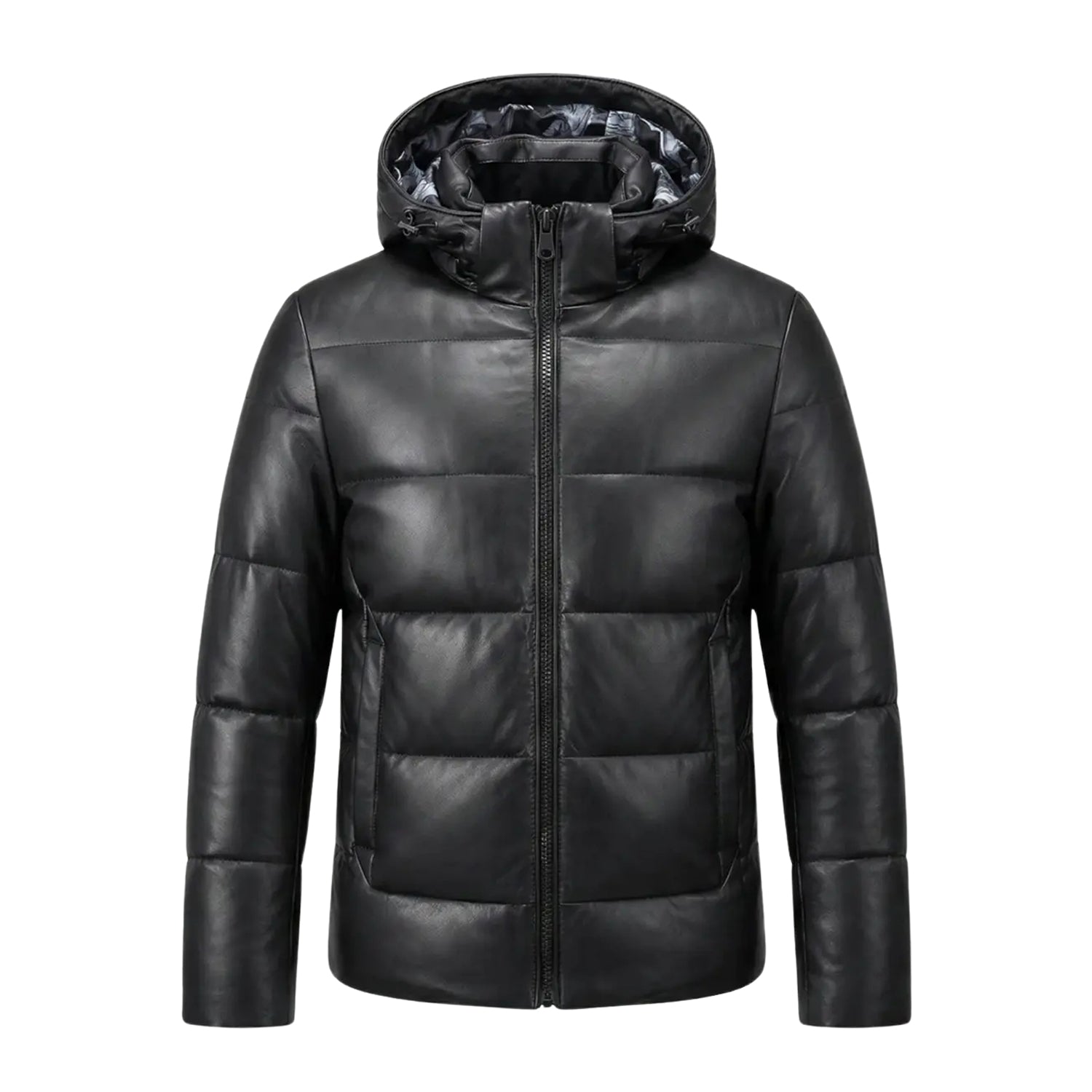 Men's Coat Baggy Fit Black Puffer Jacket