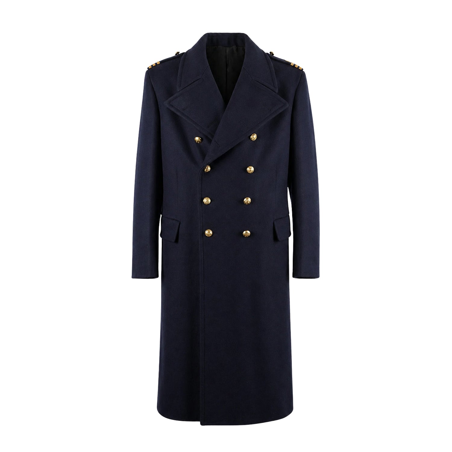 Men's Double Breasted US Navy Inspired Navy Trench Coat