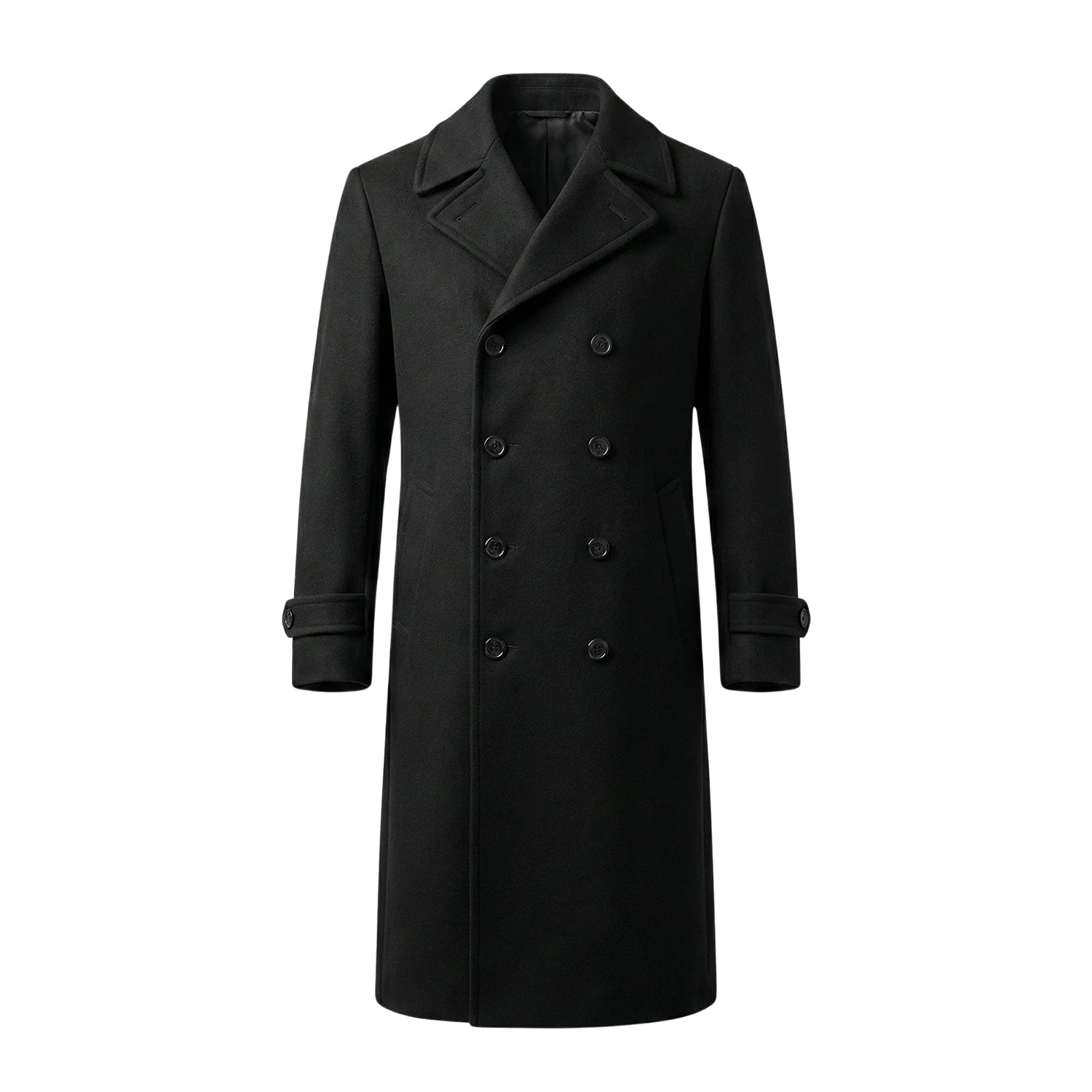 Men's Long Movie Inspired Black Trench Coat