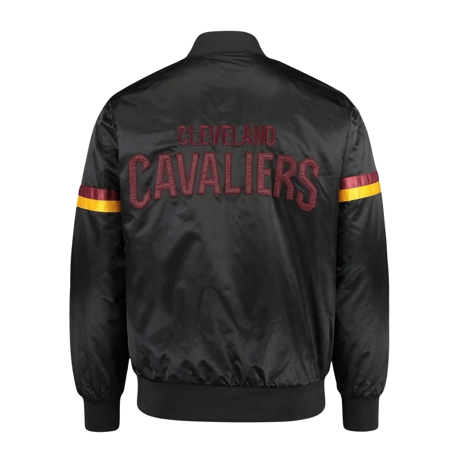 NBA Men's Cleveland Cavaliers Black Varsity Jacket (Back)