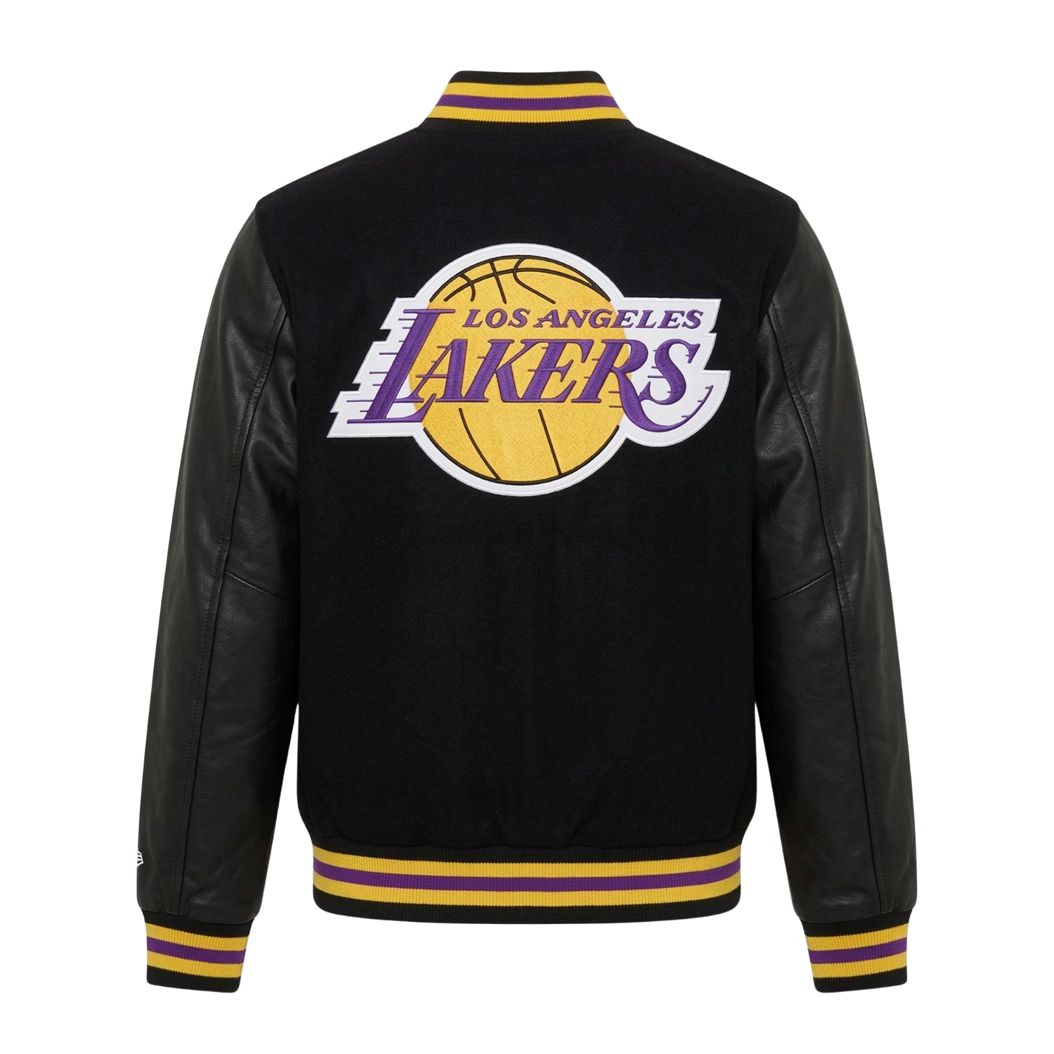 NBA Men's LA Lakers Black Varsity Jacket (Back)