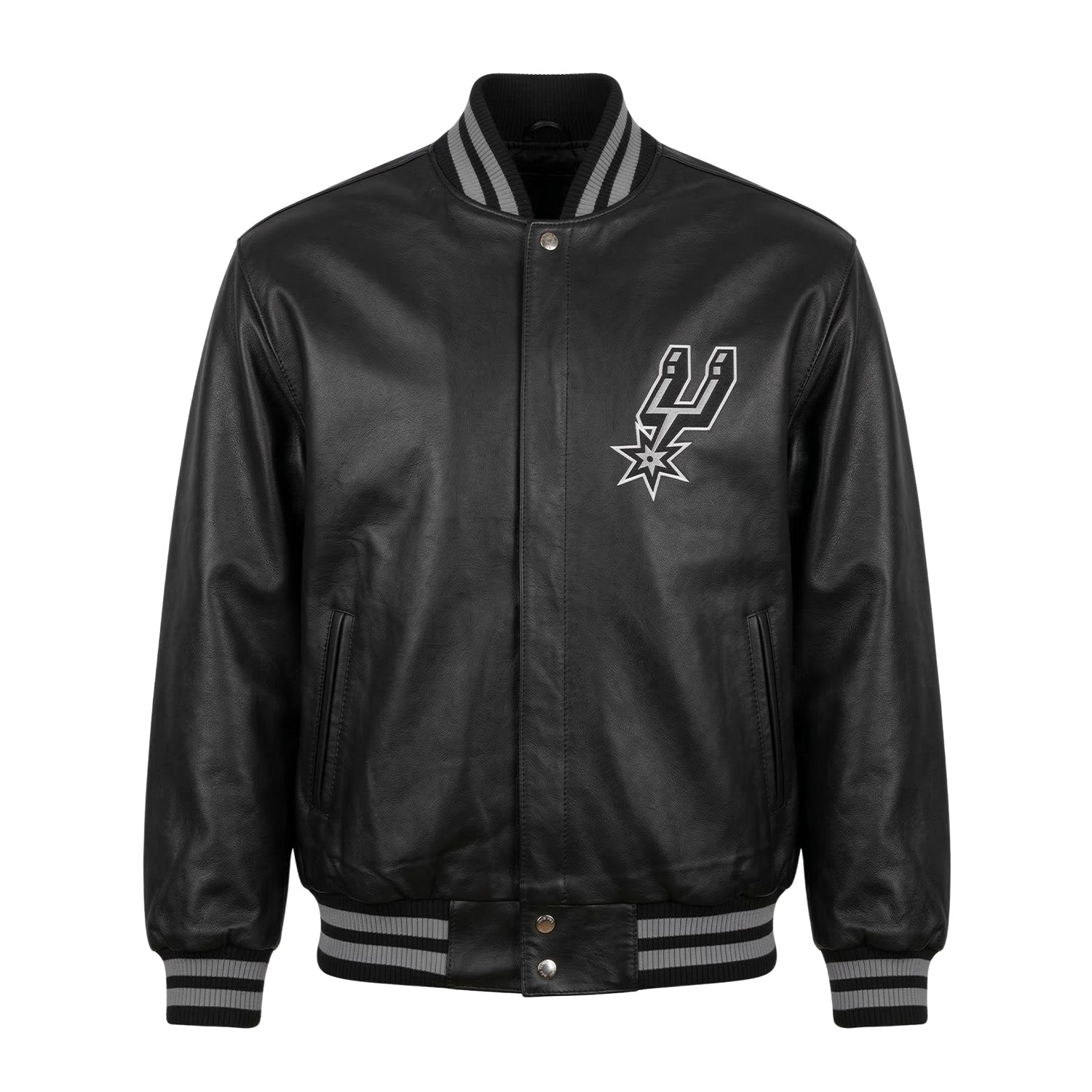 NBA Men's San Antonio Spurs Black Varsity Jacket
