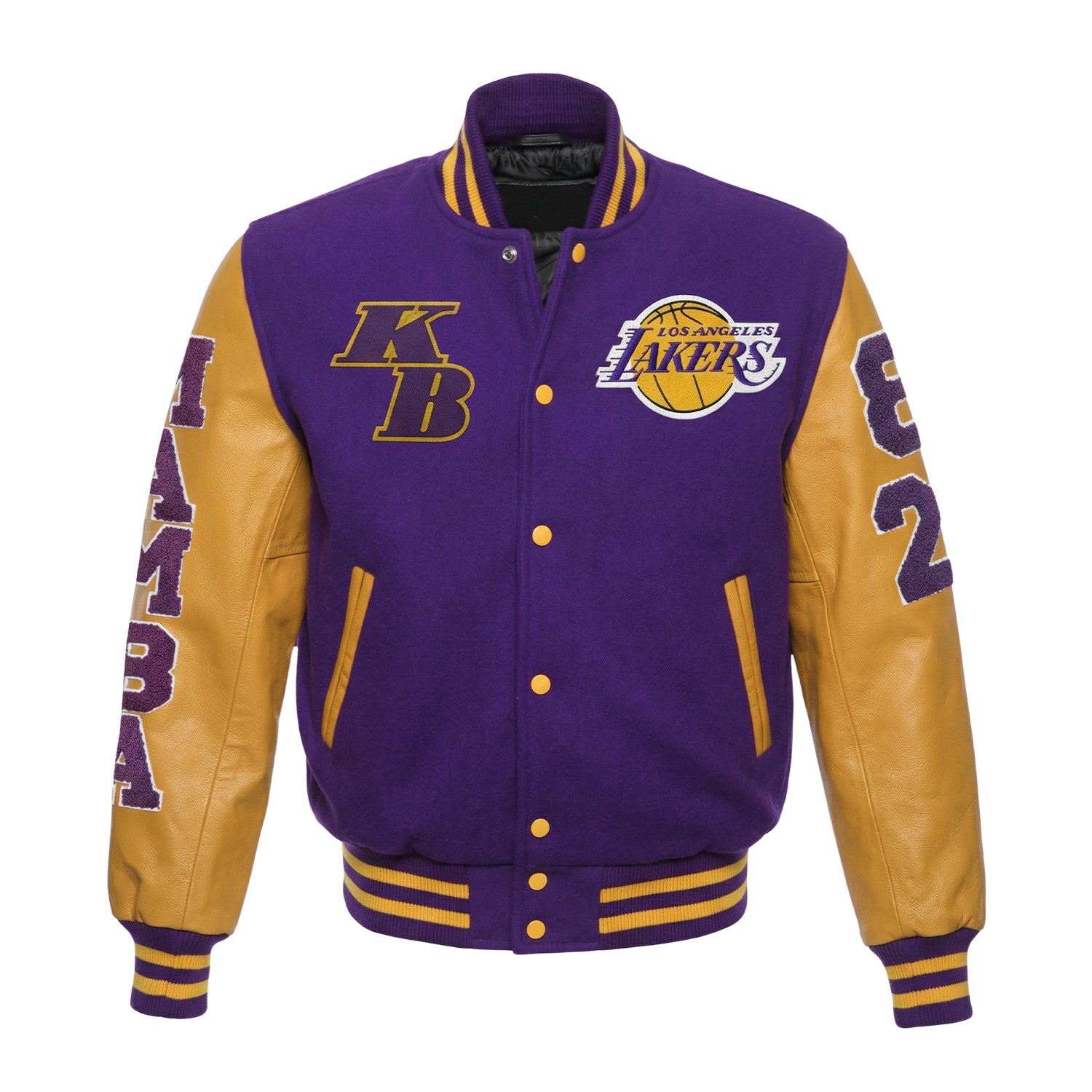 NBA Women's Los Angeles Lakers Purple and Yellow Varsity Jacket