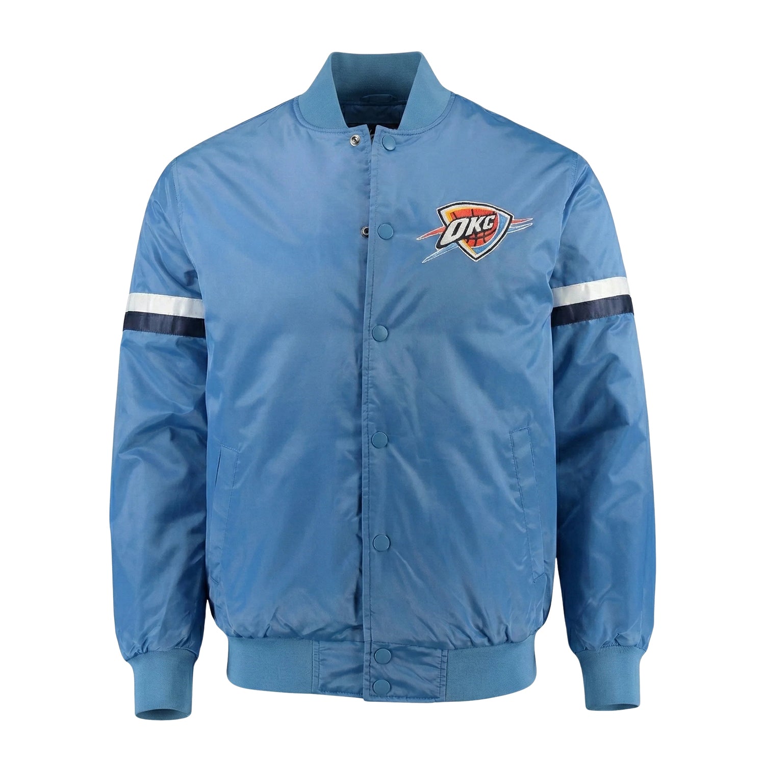 NBA Women's Oklahoma City Thunder Blue Varsity Jacket