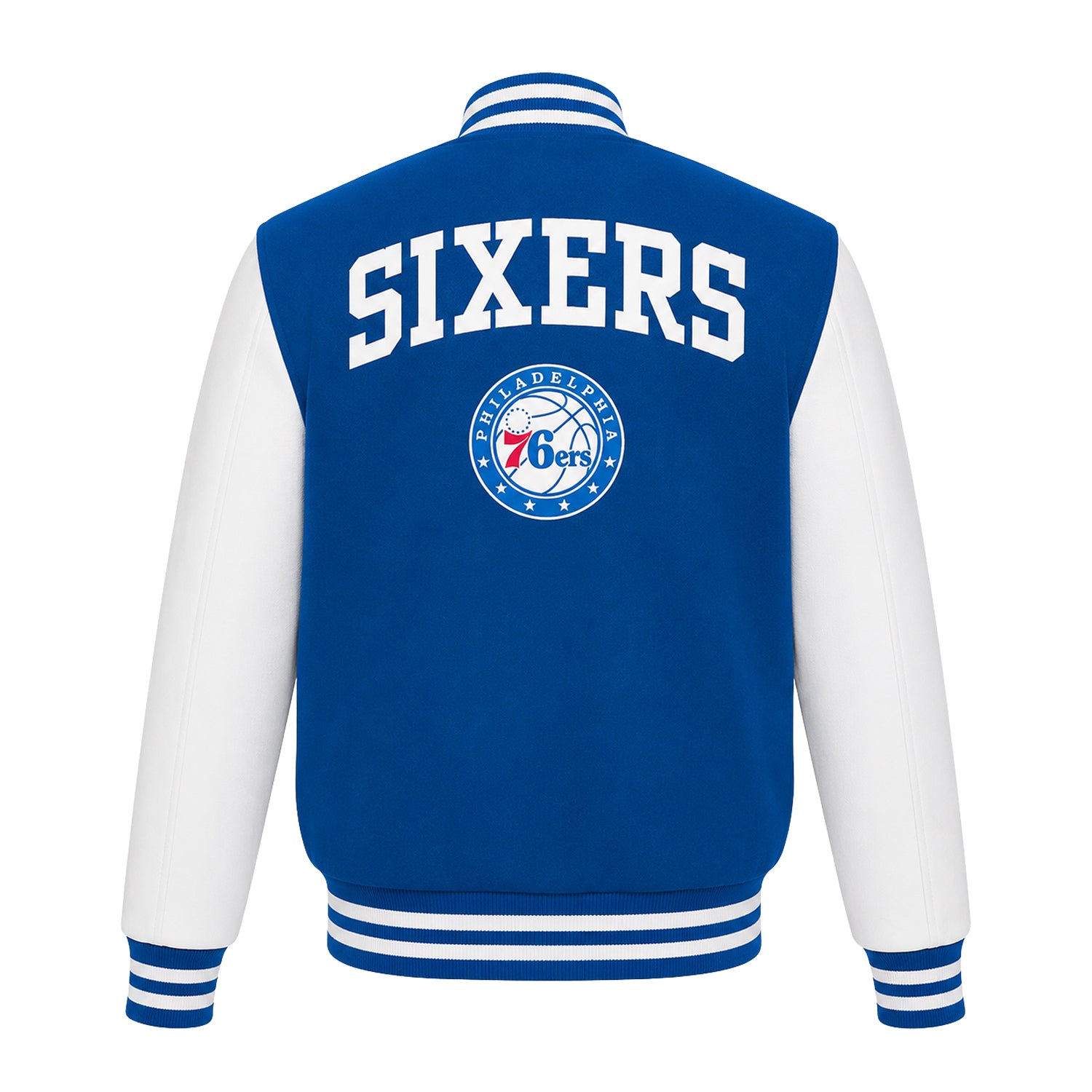 NBA Women's Philadelphia 76ers Varsity Jacket (Back)
