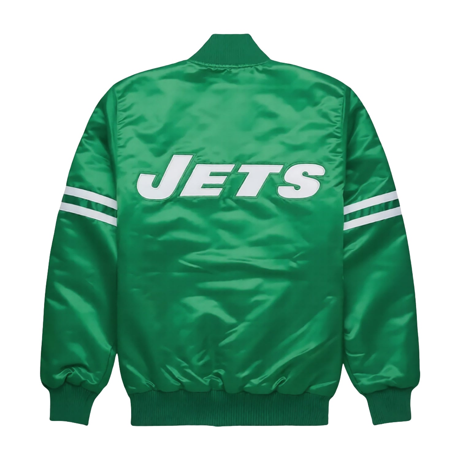 NFL Men's 80s New York Jets Green Varsity Jacket (Back)