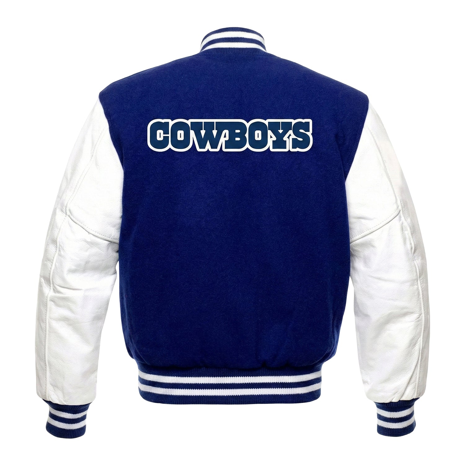 NFL Men's Dallas Cowboys Blue & White Varsity Jacket (Back)