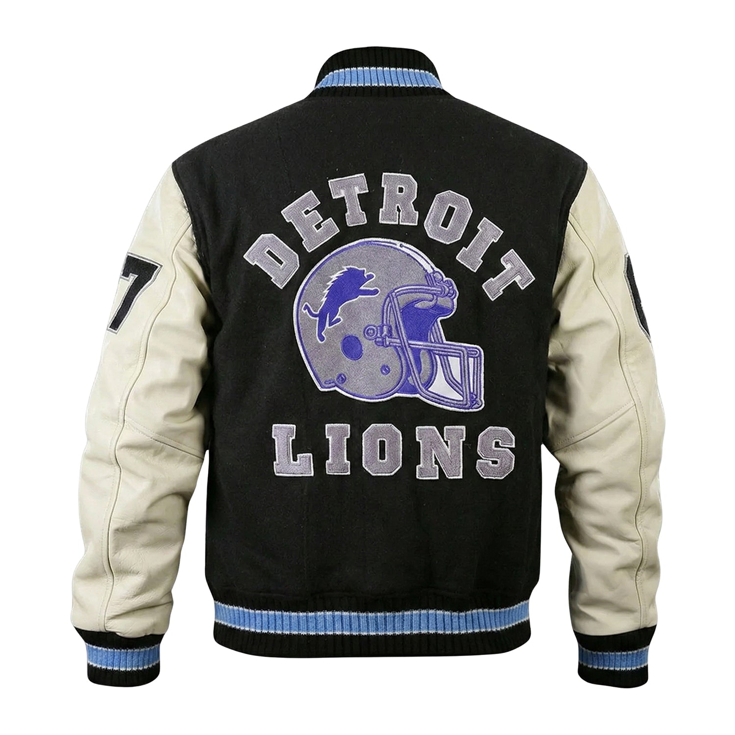NFL Men's Detroit Lions Varsity Jacket (Back)