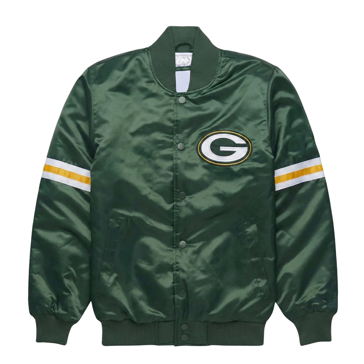 NFL Men's Green Bay Packers Satin Varsity Jacket