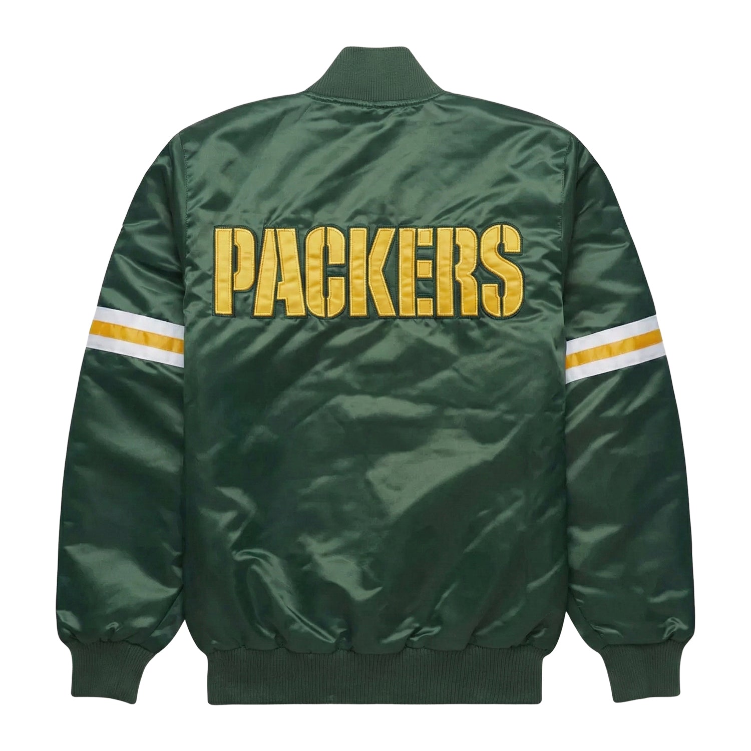 NFL Men's Green Bay Packers Satin Varsity Jacket (Back)