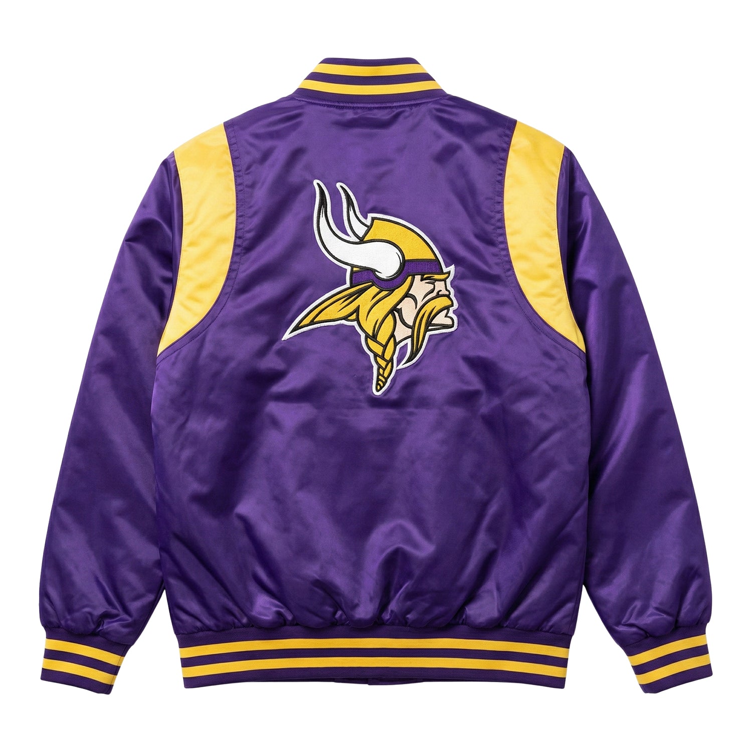 NFL Men's Minnesota Vikings Purple Varsity Jacket (Back)