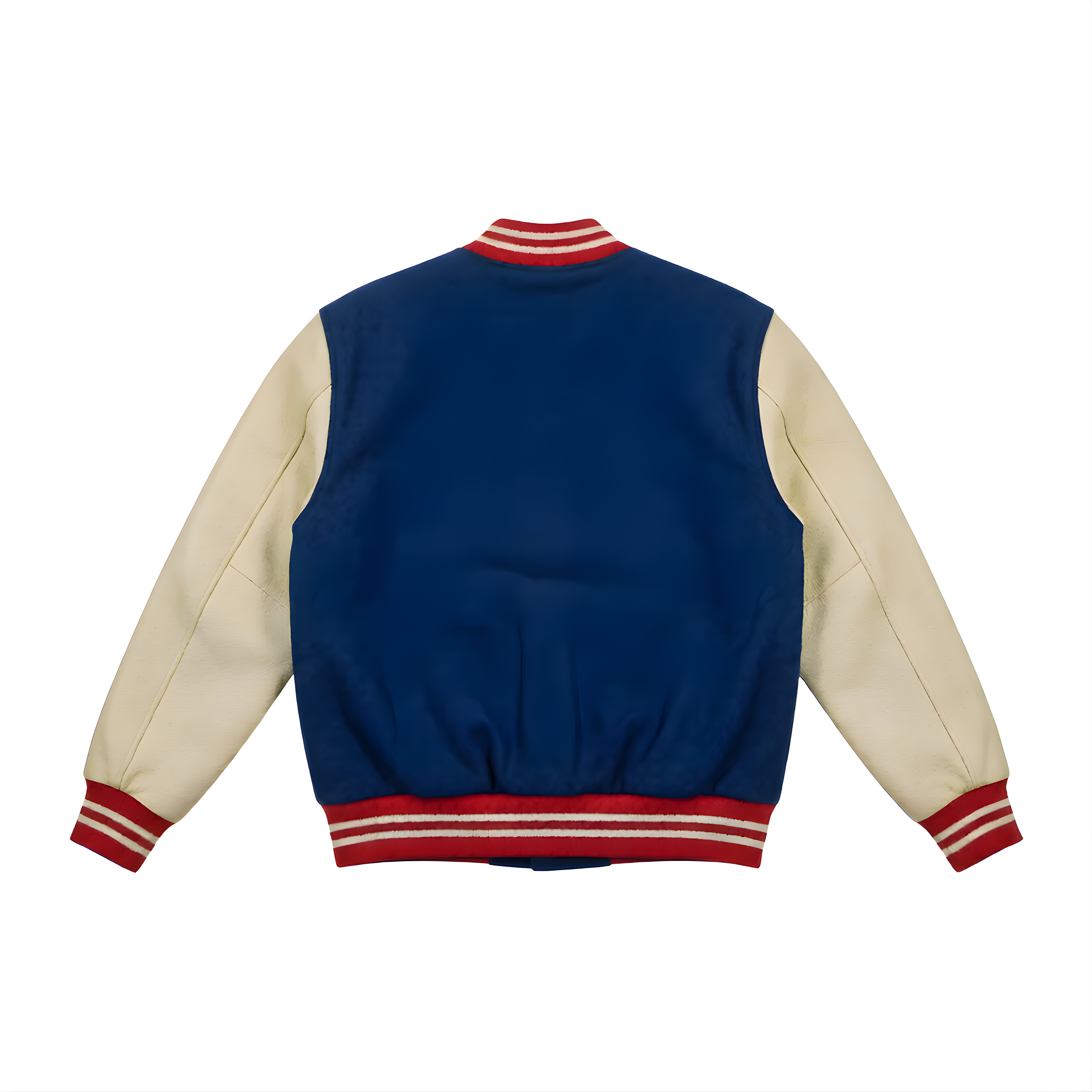 NFL Men's New England Patriots Navy Blue Varsity Jacket (Back)