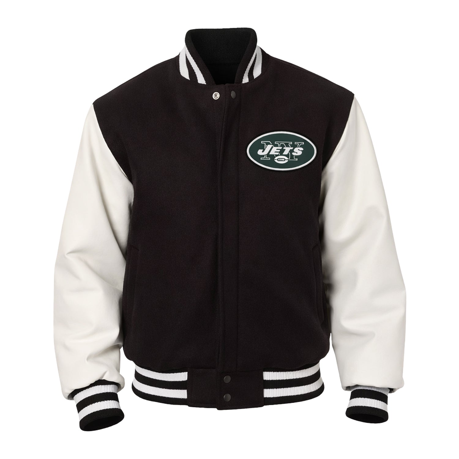 NFL Men's New York Jets Black Varsity Jacket