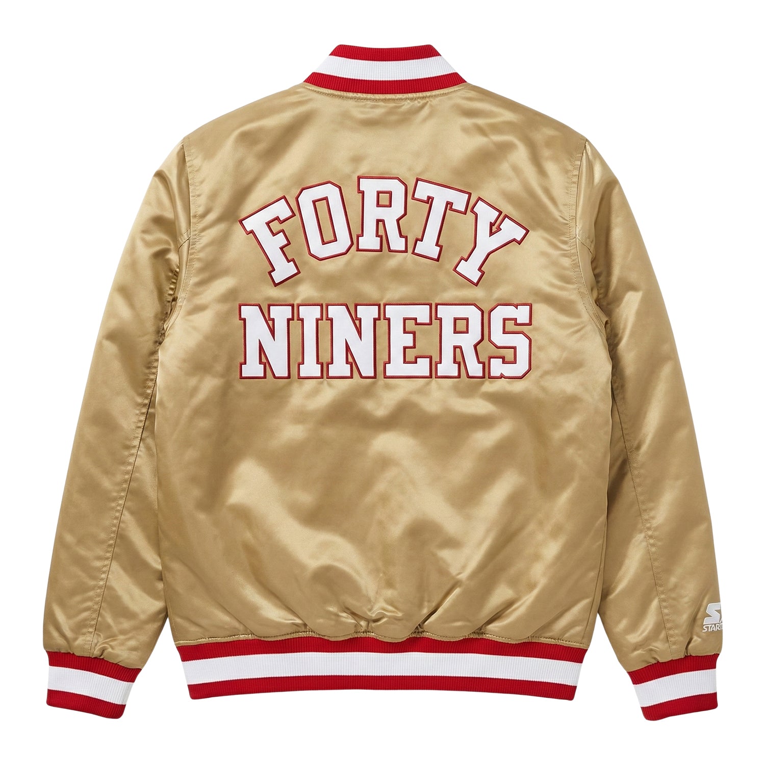 NFL Men's San Francisco 49ers Gold Varsity Jacket (Back)