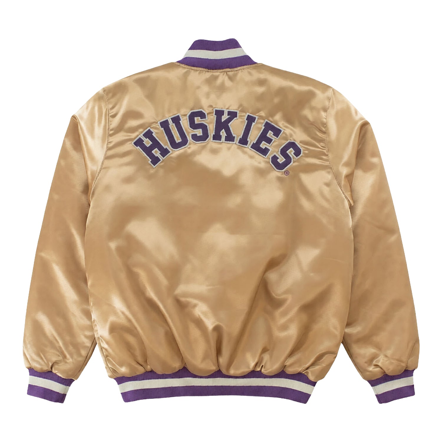 NFL Men's Washington Huskies Golden Varsity Jacket (Back)