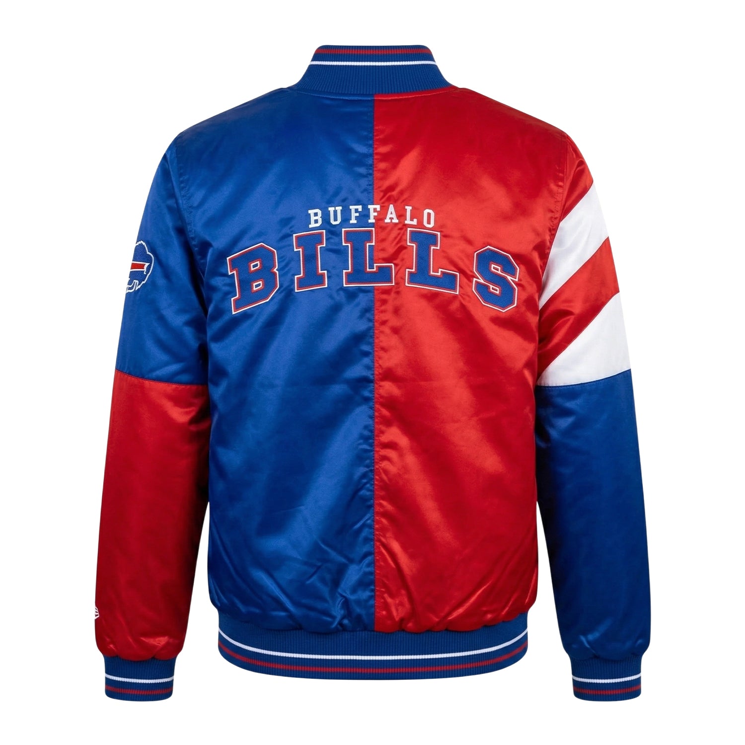 NFL Women's Buffalo Bills Red & Blue Varsity Jacket (Back)