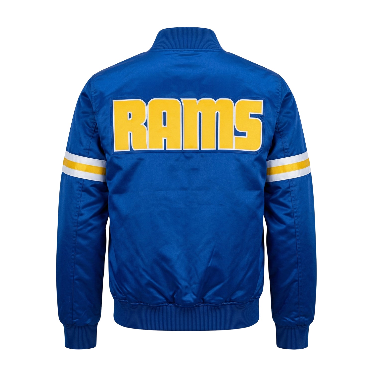 NFL Women's Los Angeles Rams Blue Varsity Jacket (Back)