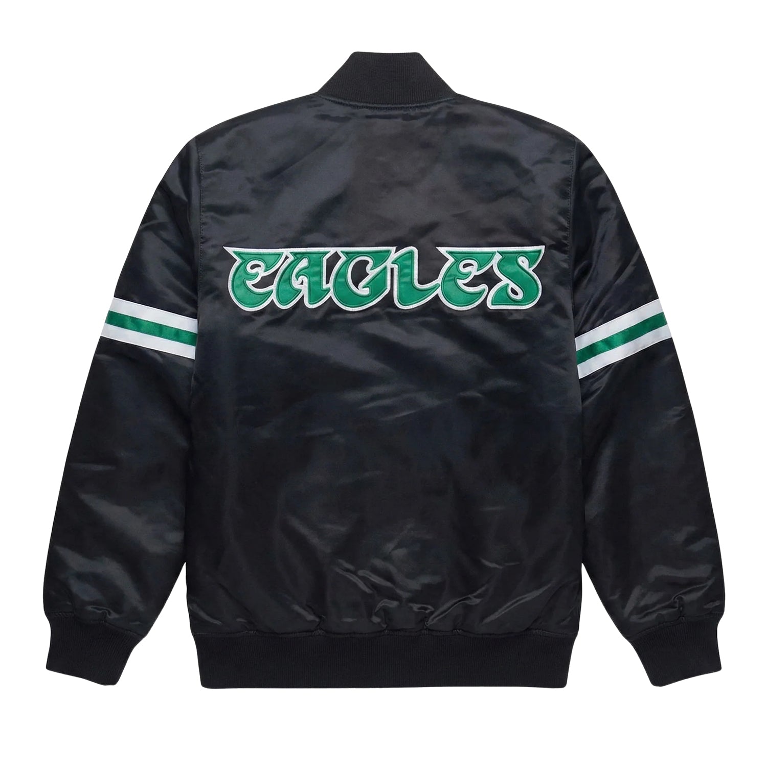 NFL Women's Philadelphia Eagles Black Varsity Jacket (Back)