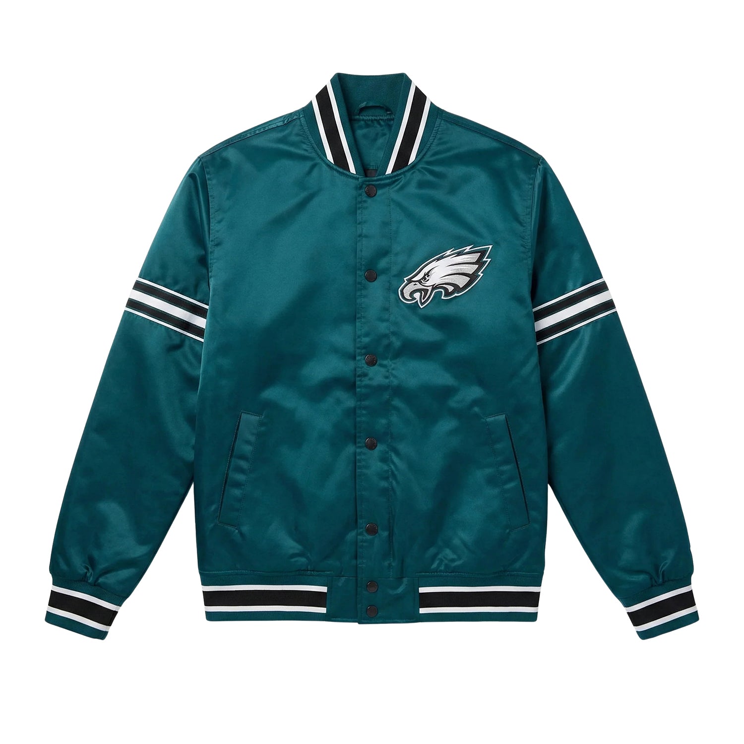 NFL Women's Philadelphia Eagles Midnight Green Varsity Jacket