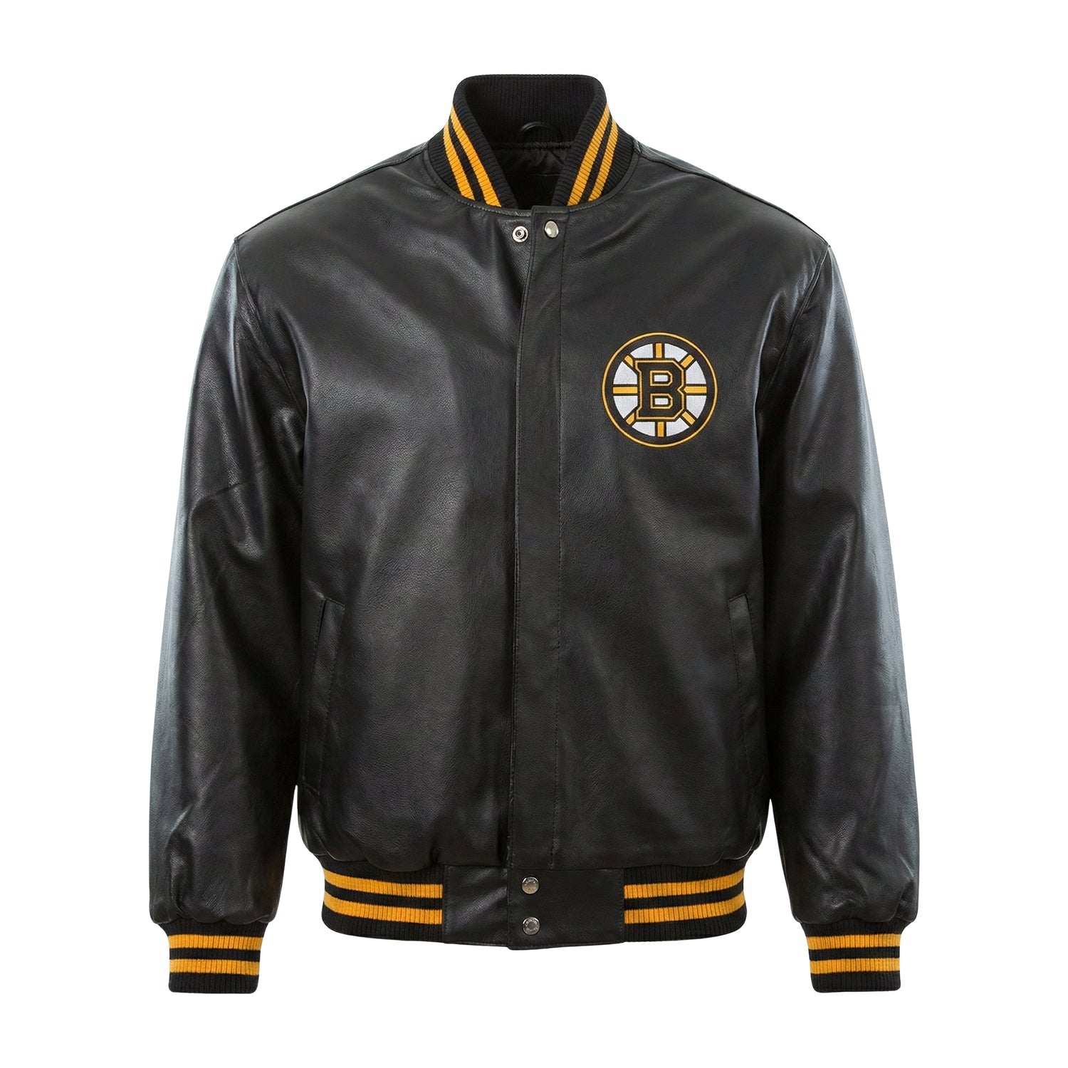 NHL Men's Boston Bruins Black Varsity Jacket