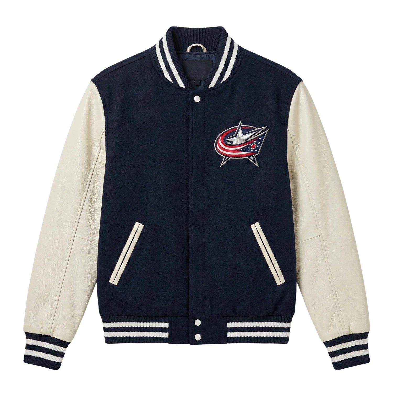 NHL Women's Columbus Navy Blue Jackets Varsity Jacket