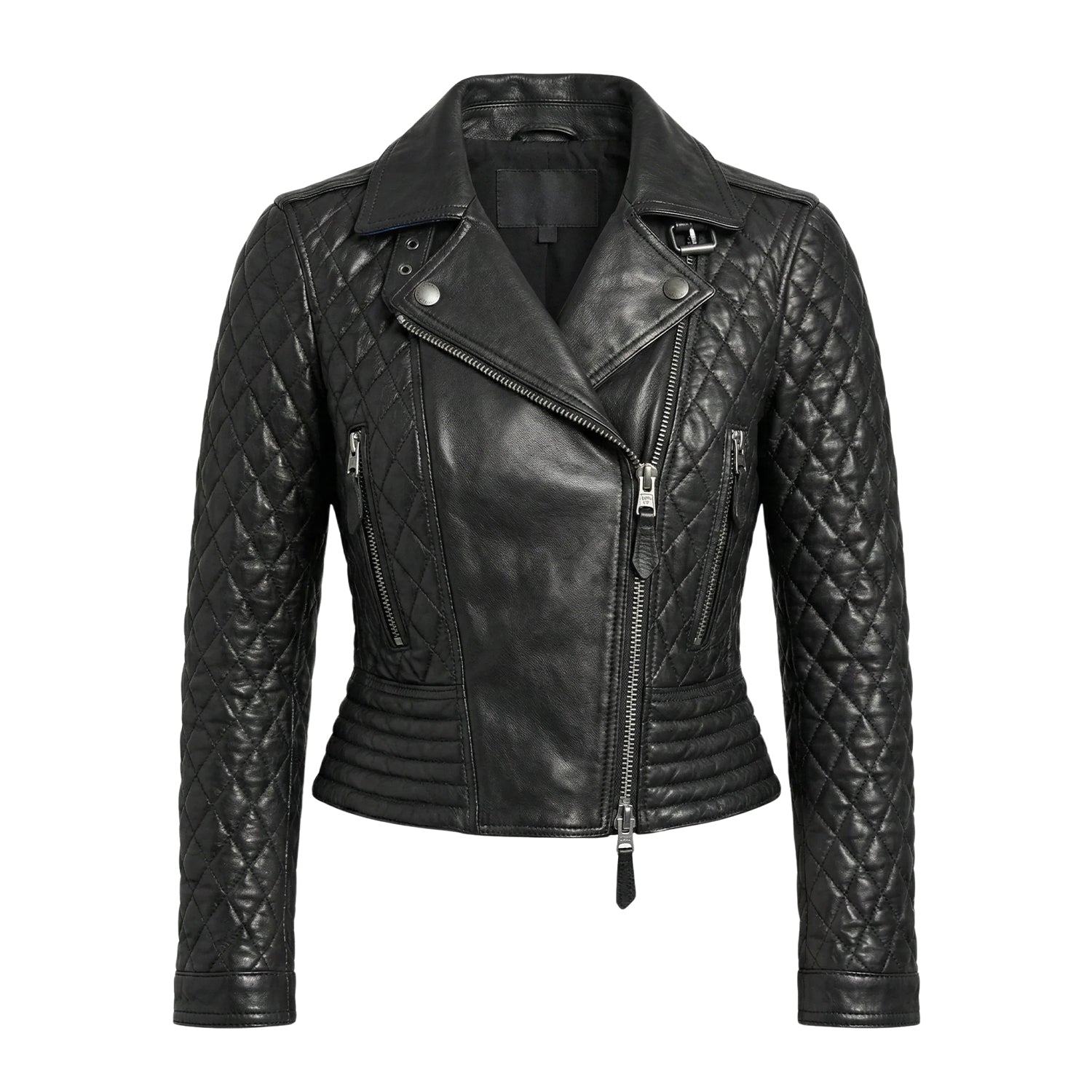 Women's Durable Stitching Biker Black Premium Leather Jacket