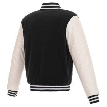 Baltimore Ravens Black and White Varsity Jacket - NFL