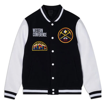 Men Denver Nuggets Western Conference Varsity Jacket - NBA