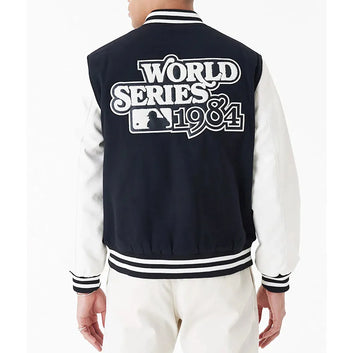 Men Detroit Tigers World Series 1984 Black Varsity Jacket  - MLB