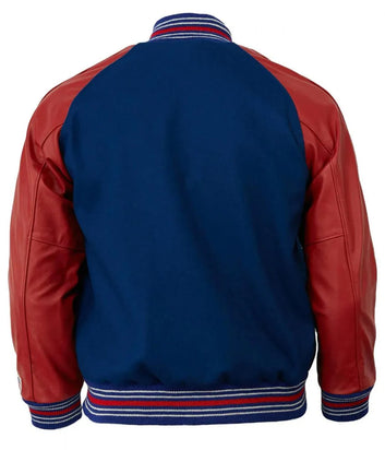 Men 1939 NY Giants Blue and Red Varsity Jacket - NFL